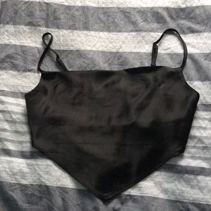 Black woven top/cami